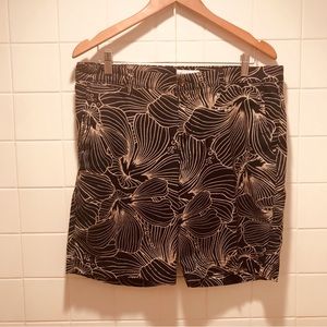 Goodfellow Bermuda Shorts Size 34 Button & Zip Close 4 Pockets 98% Cotton 2% Spa